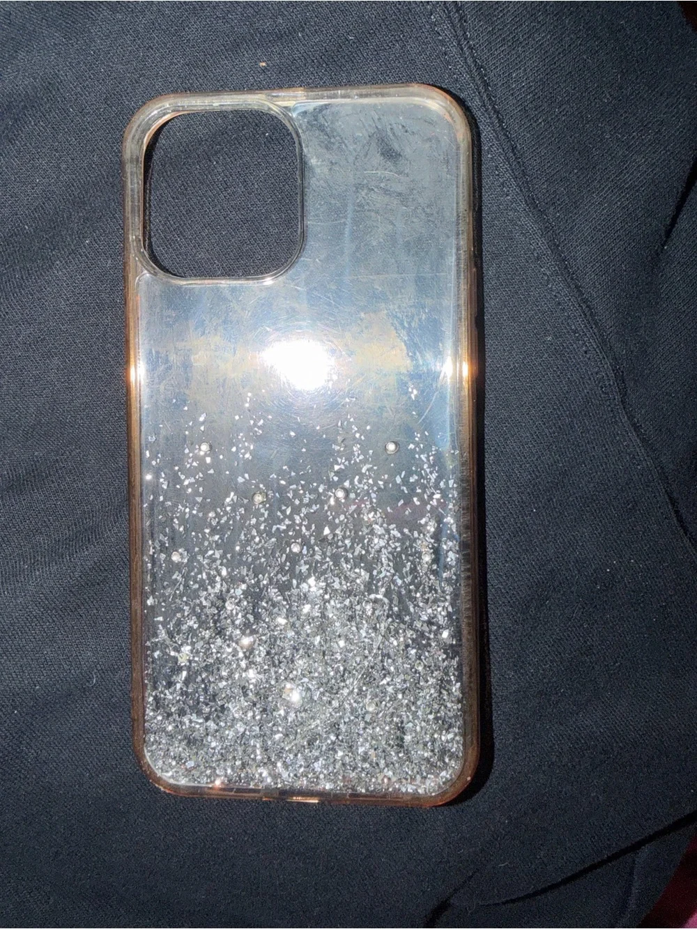 2 Pack - iPhone 11 Cases Purple & Clear Glitter